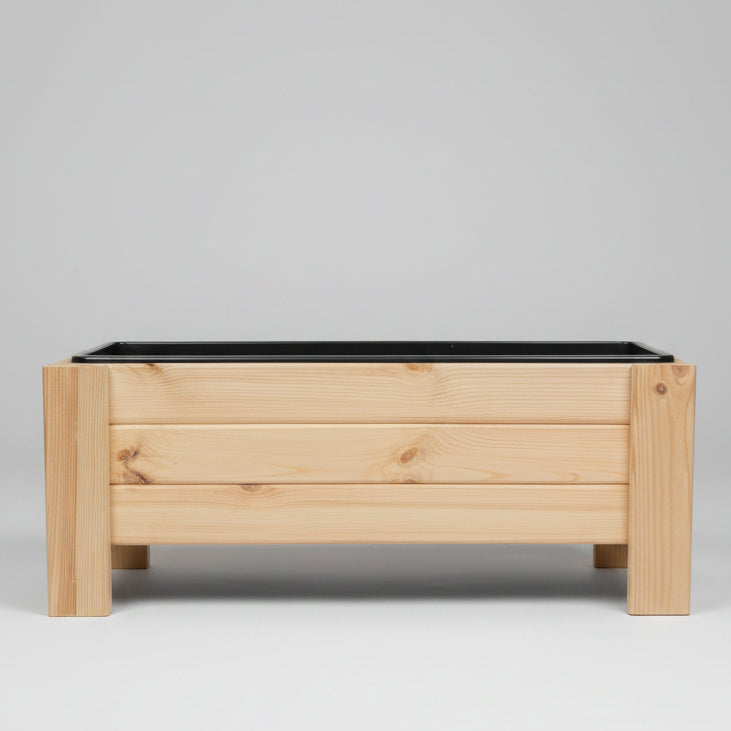 Drewniana donica z wkładem plastikowym 60cm